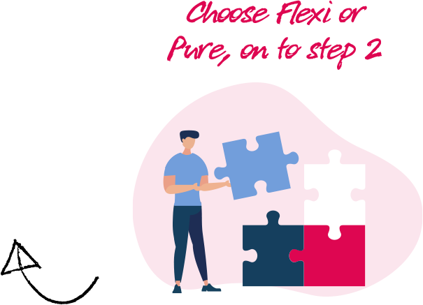 step two illustration of office worker